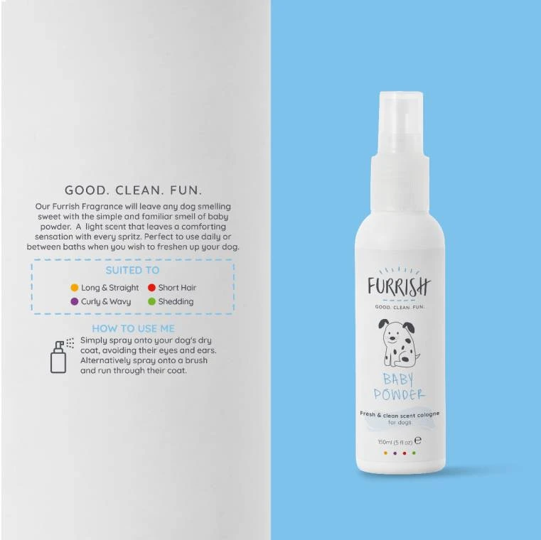 Furrish Baby Powder Cologne For Dogs 150ml 5 Furrish Baby Powder Cologne For Dogs 150ml - Image 3