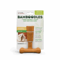 Bamboodles T-bone Dog Chew Peanut Butter Flavour