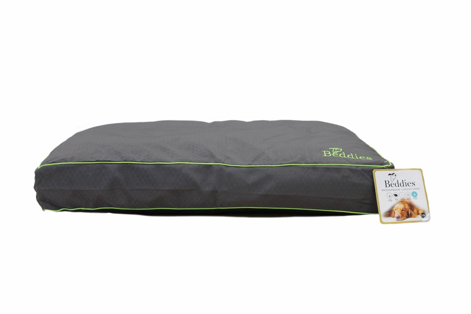 Beddies Waterproof Dog Mattress -Charcoal/Lime 5 Beddies Waterproof Dog Mattress -Charcoal/Lime - Image 3