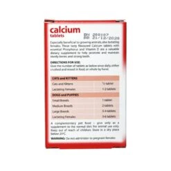 Johnsons Calcium & Vitamin D Tablets (40 Tab) -Pet Care Supplies Store Calcium tablets 02 1
