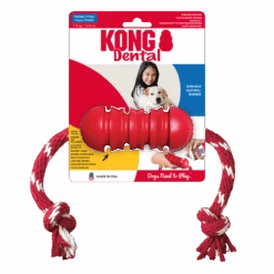 KONG Dental With Rope -Pet Care Supplies Store DK2E ON PK 1