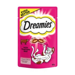 WHISKAS Dreamies Beef Cat Pouch