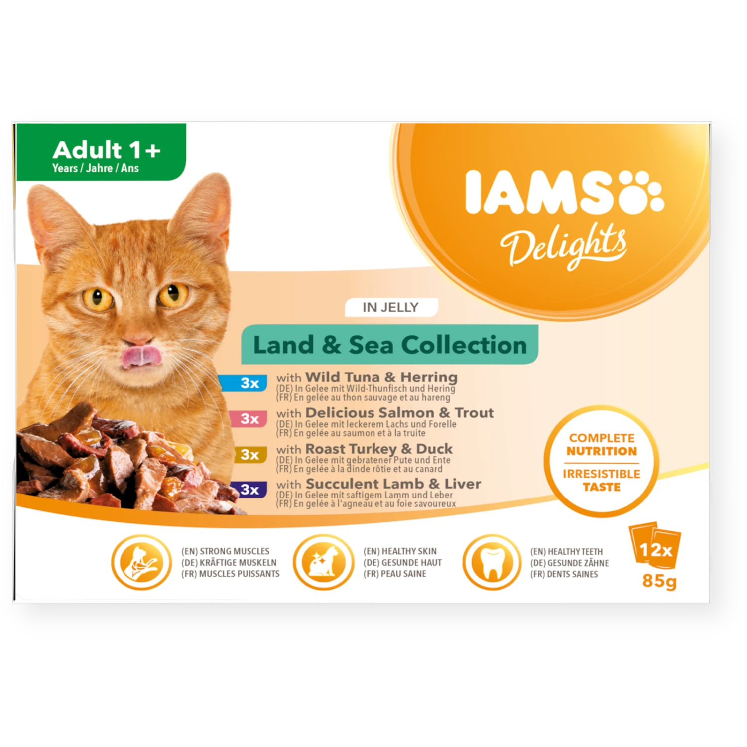 IAMS Delights Cat Food Land & Sea Collection 12x85g – Mixed Wet Food 3 IAMS Delights Cat Food Land & Sea Collection 12x85g – Mixed Wet Food