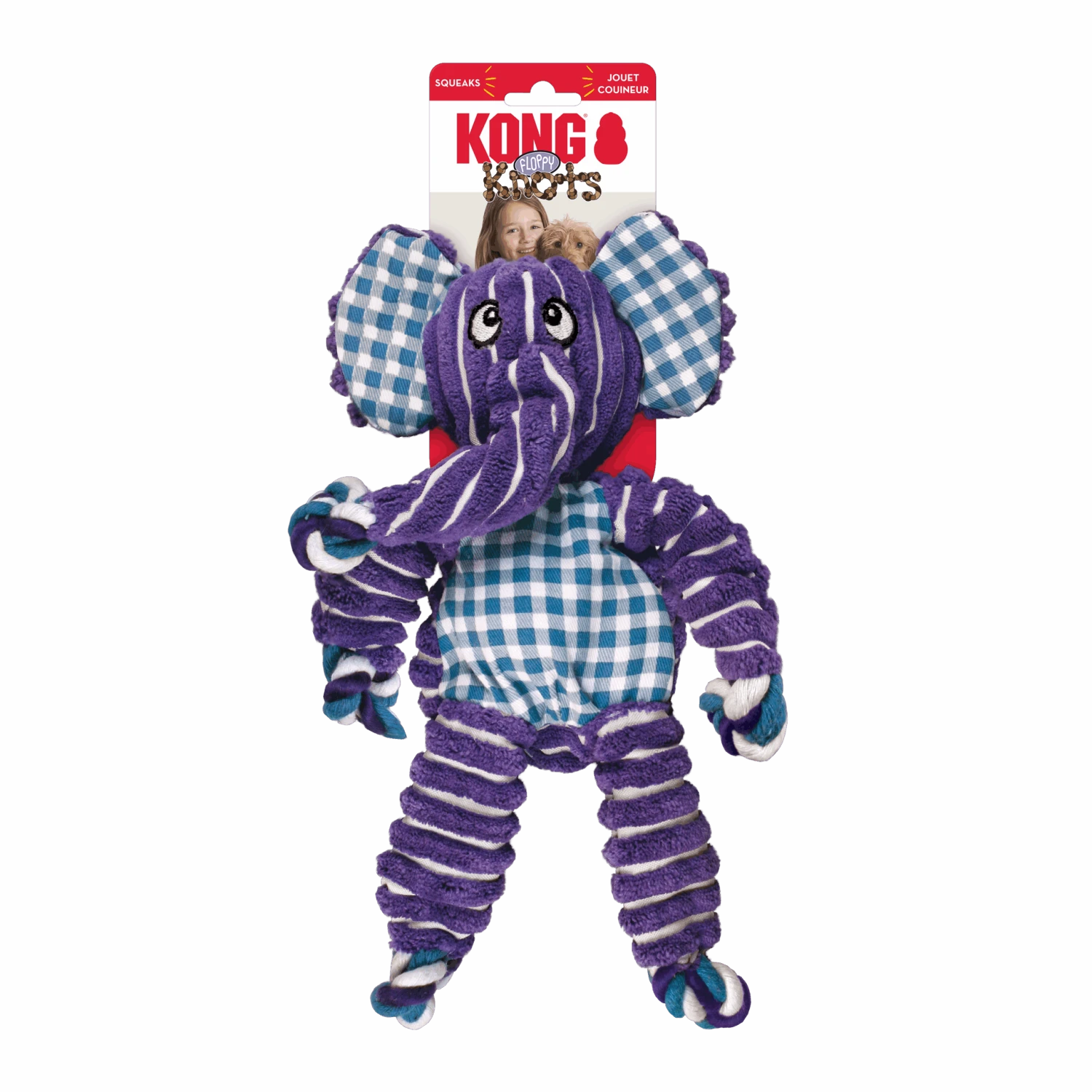 KONGFloppy Knots Elephant 3 KONGFloppy Knots Elephant