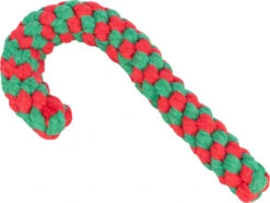 Trixie Christmas Candy Cane Rope Toy