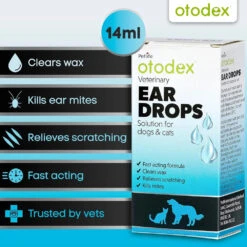 Otodex Eardrops 14ml -Pet Care Supplies Store Petlife otodex eardrops 4