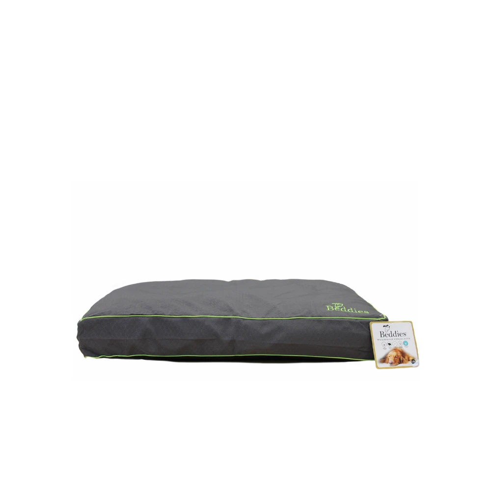 Beddies Waterproof Dog Mattress -Charcoal/Lime 4 Beddies Waterproof Dog Mattress -Charcoal/Lime - Image 2