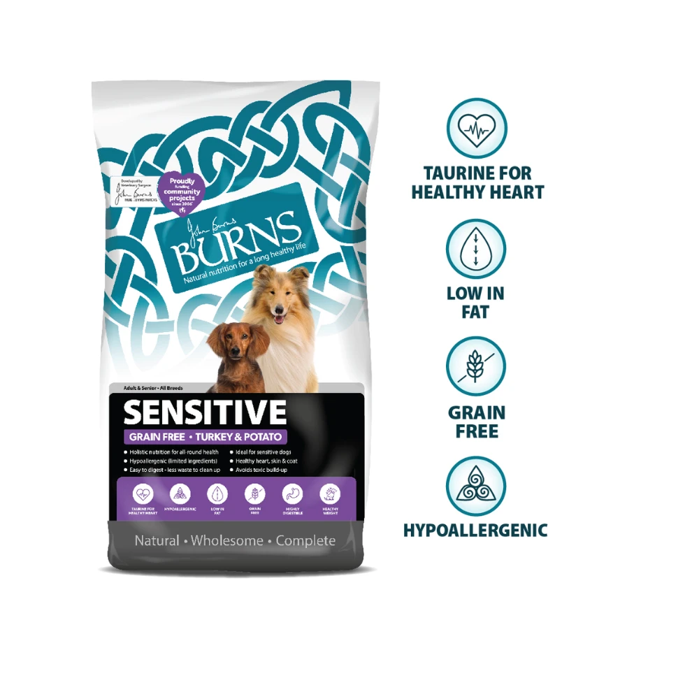 Burns Sensitive Grain Free Adults Turkey & Potato 4 Burns Sensitive Grain Free Adults Turkey & Potato - Image 2