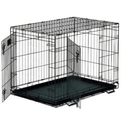 61cm Savic Dog Cottage Crate Black