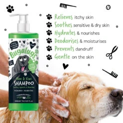 Bugalugs Aloe & Kiwi Dog Shampoo 500ml -Pet Care Supplies Store Secondary Images New Products20 1