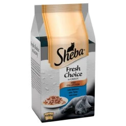 Sheba Fish Selection In Gravy Wet Cat Food 6x50g Pouches