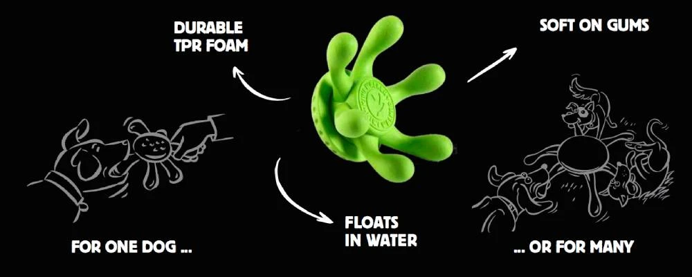 Kiwi Walker Mini Octopus Latex Dog Toy 4 Kiwi Walker Mini Octopus Latex Dog Toy - Image 2