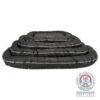 Trixie Samoa Vital Dog Cushion – Black -Pet Care Supplies Store Trixie Samoa Vital cushion oval dog bed stacked