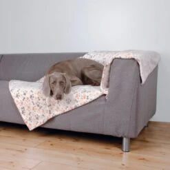 Trixie Lingo Plush Dog Blanket – Pawprint & Bones Design -Pet Care Supplies Store TrixieLingoBlanket4Petworld.ie