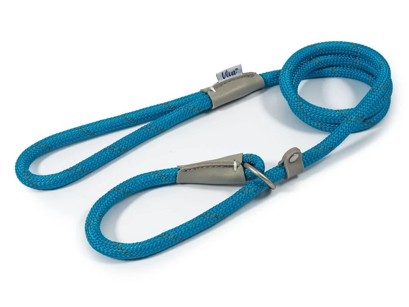 Ancol Viva Blue Rope Slip Lead 3 Ancol Viva Blue Rope Slip Lead