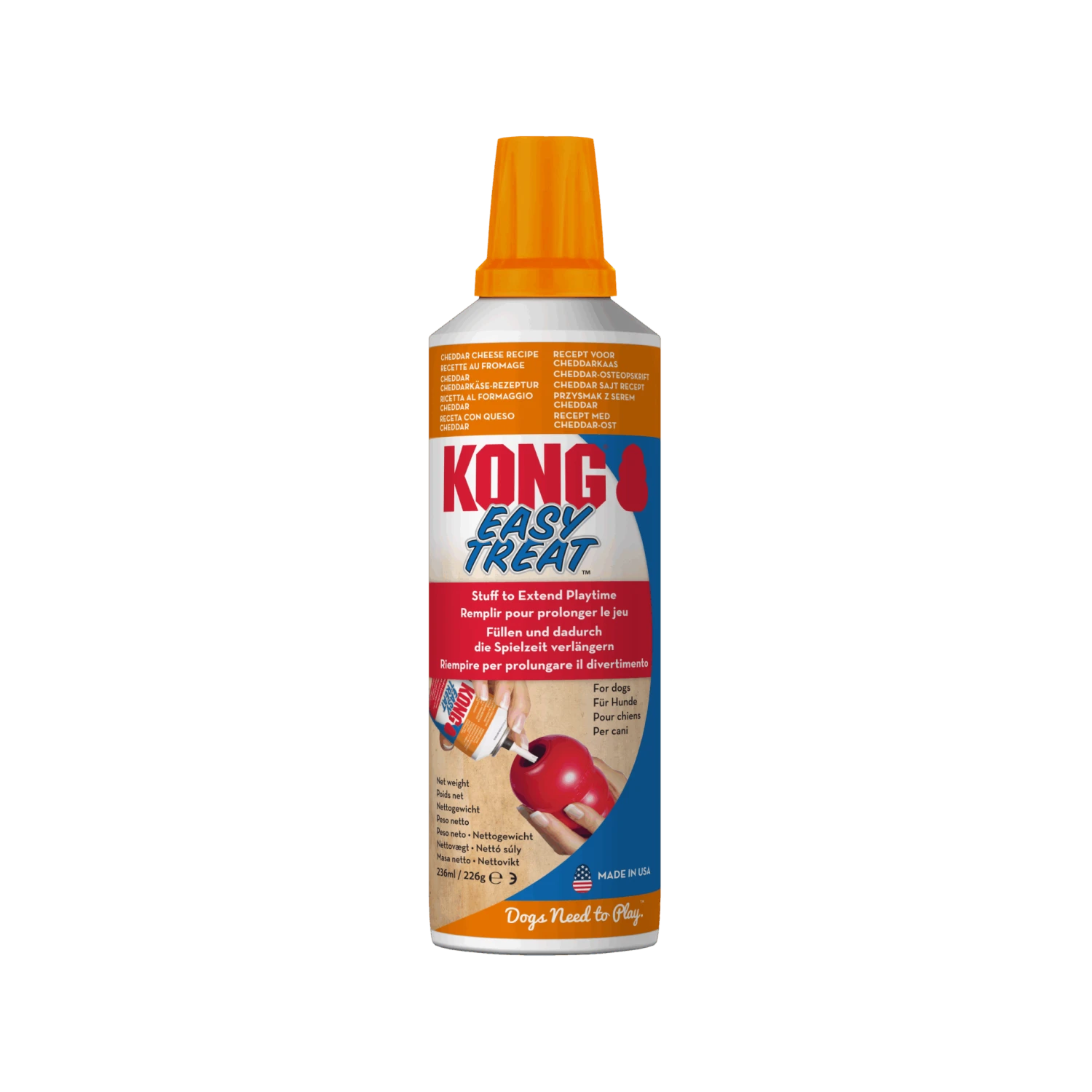 KONG Easy Treat Cheese Paste 3 KONG Easy Treat Cheese Paste