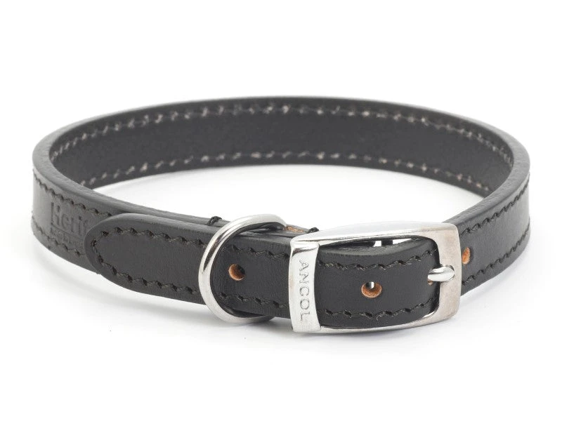 Ancol S4 Sewn Lined Dog Collar Black 18" 3 Ancol S4 Sewn Lined Dog Collar Black 18"
