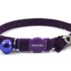 Velvet Heart Safety Cat Collar (Size 3) -Pet Care Supplies Store ancol velvety heart purple cat collar 1