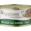 Applaws Tuna & Seaweed Wet Cat Food 156g Can -Pet Care Supplies Store appalws tuna fillet and seaweed 1