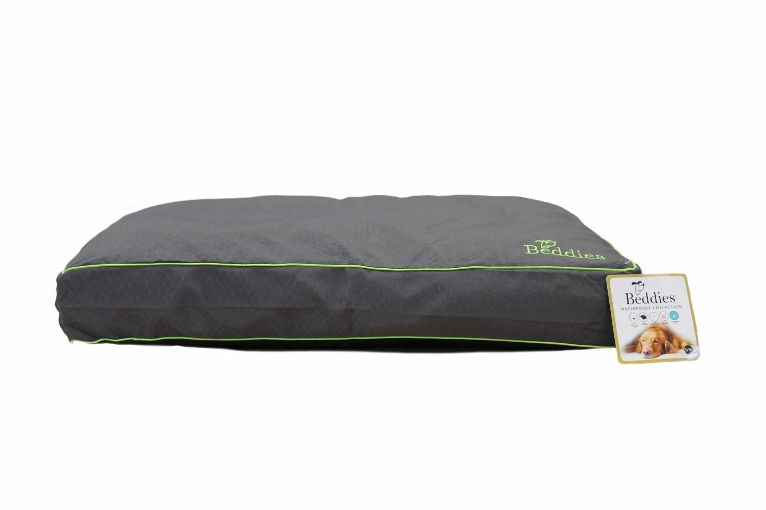 Beddies Waterproof Dog Mattress -Charcoal/Lime 8 Beddies Waterproof Dog Mattress -Charcoal/Lime - Image 6