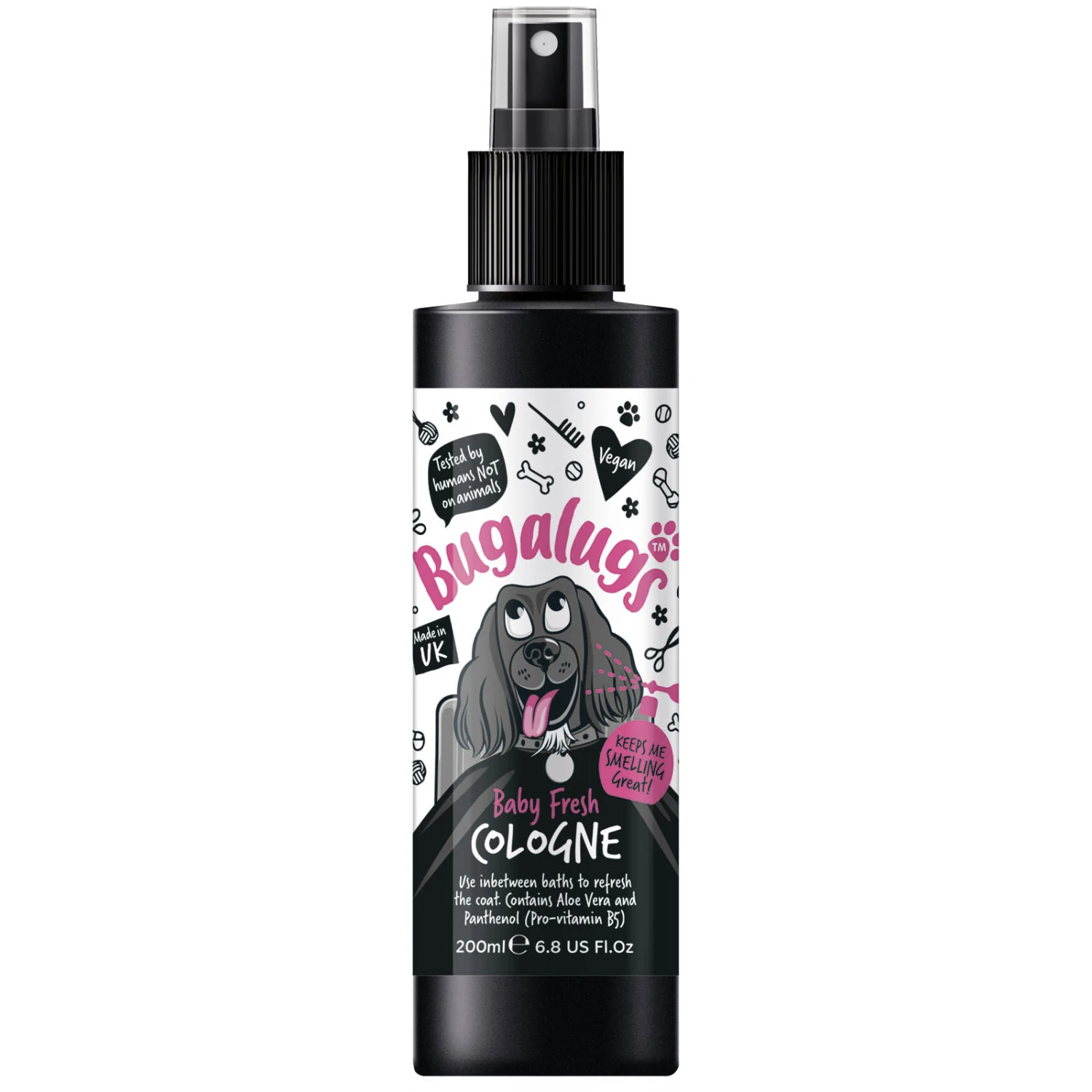 Bugalugs Baby Fresh Dog Cologne 200ml 3 Bugalugs Baby Fresh Dog Cologne 200ml