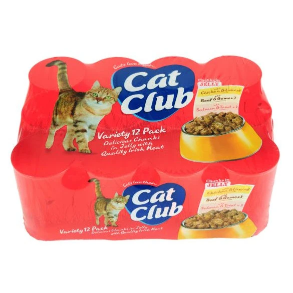 Cat Club Wet Cat Food Variety Pack 12x400g Cans 3 Cat Club Wet Cat Food Variety Pack 12x400g Cans