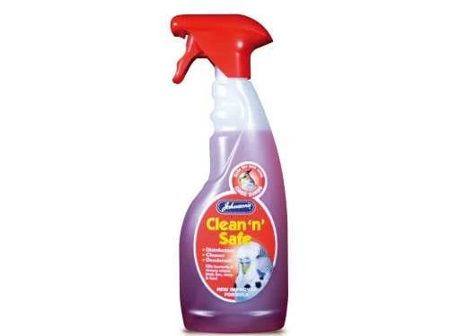 Johnson's Clean & Safe Bird Cage Disinfectant Trigger Spray 500ml 3 Johnson's Clean & Safe Bird Cage Disinfectant Trigger Spray 500ml