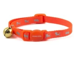 Hi-Vis Orange Safety Cat Collar
