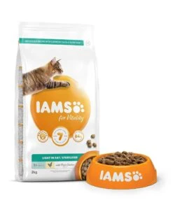 IAMS Light Adult Cat Food Chicken 2kg
