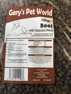 Grain Free Beef Dog Food With Garden Peas 12kg