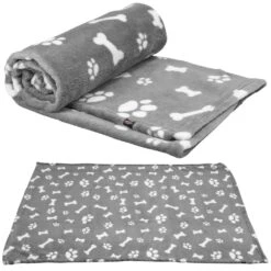 Trixie Kenny Plush Dog Blanket – Grey