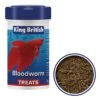 Bloodworm Natural Food 7G Tub Fresh/Dried -Pet Care Supplies Store king british blood worms