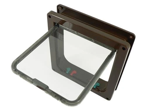 Cat Mate Large Cat Flap - Brown 3 Cat Mate Large Cat Flap - Brown