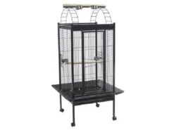 Voltrega Astro Open Top Parrot Cage/Stand Grey 156cm