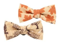 Soho Pet Bow Maple/Woodland - 100% Recycled Fabric