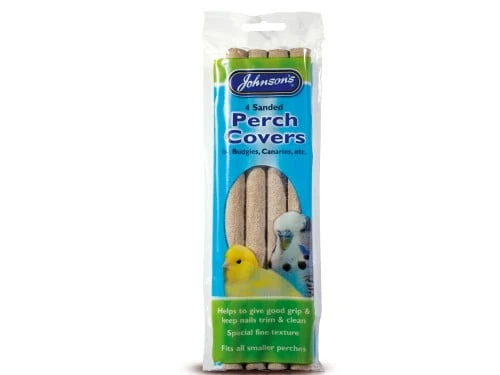 Johnson's Budgie Sand Perch Cover 4/PK 3 Johnson's Budgie Sand Perch Cover 4/PK