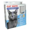 Cat Mate 4-Way Locking Cat Flap White With Liner -Pet Care Supplies Store pm235w