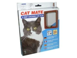 Cat Mate 4-Way Locking Cat Flap Brown