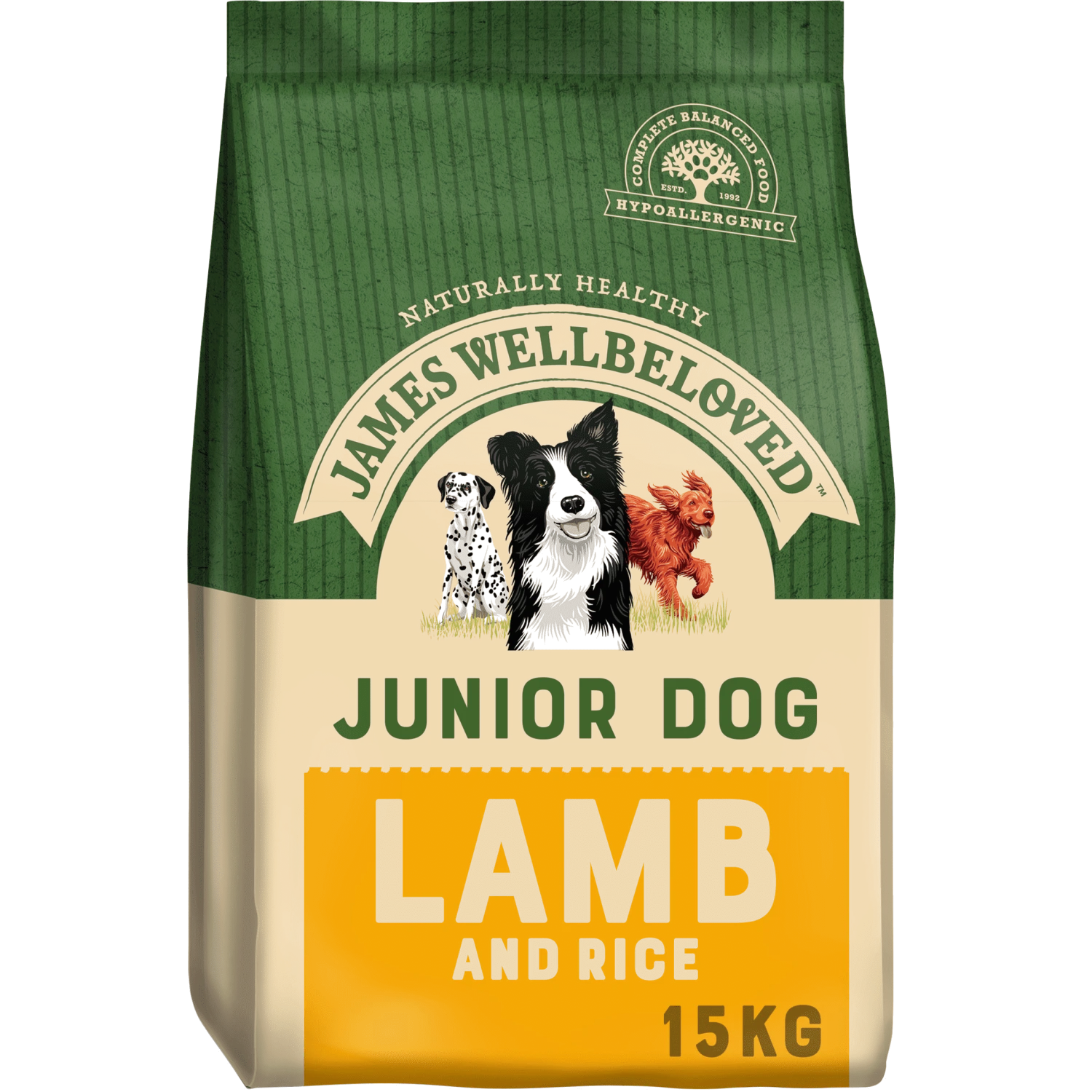 James Wellbeloved Junior Lamb & Rice Dog Food 15kg 3 James Wellbeloved Junior Lamb & Rice Dog Food 15kg