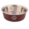 Trixie Stainless Steel Bowl With Coloured Exterior -Pet Care Supplies Store trixie small bowl