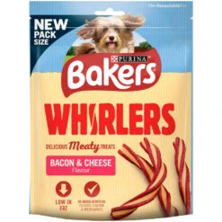 Bakers Whirlers Bacon & Cheese Dog Treats